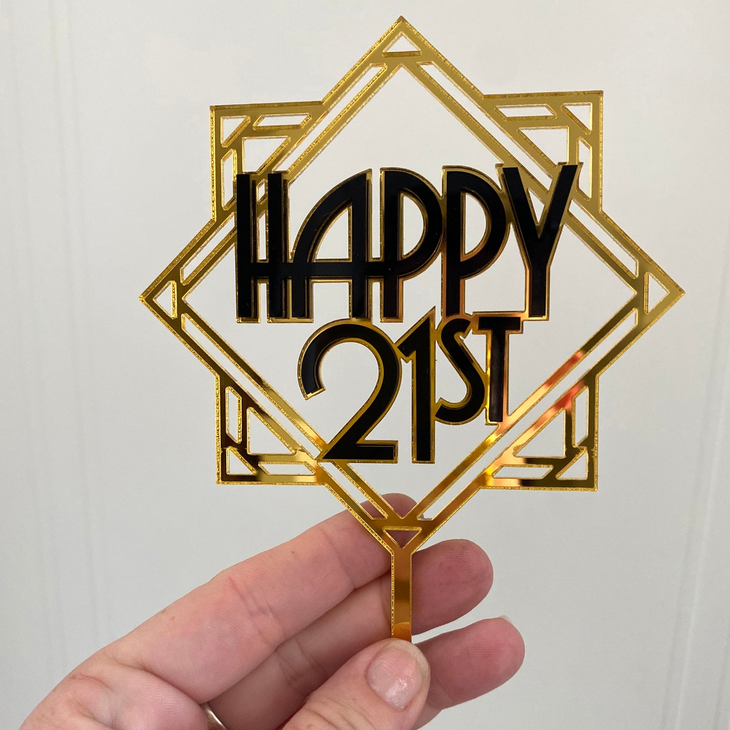 Elegant Art Deco Cake Topper - The Great Gatsby