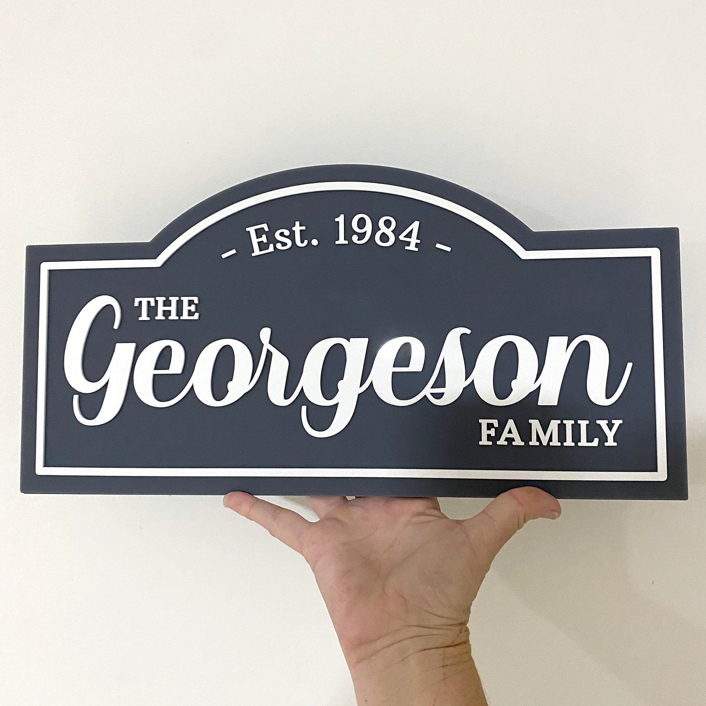 Family Name Sign - Custom Acrylic Signage