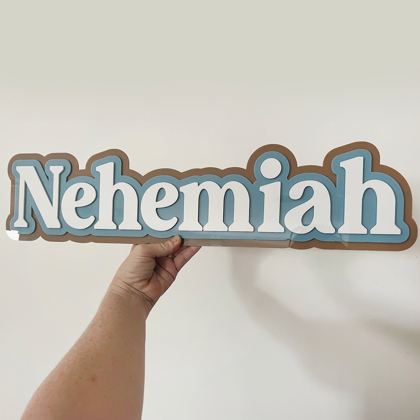 Acrylic Name Sign - Triple Layer