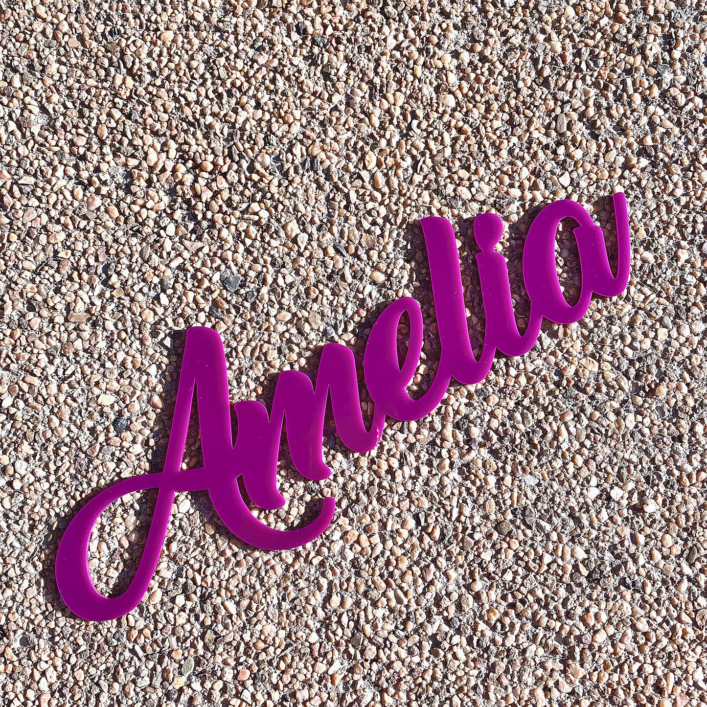 Name Sign - Single Layer Acrylic or Timber - Your Custom Text