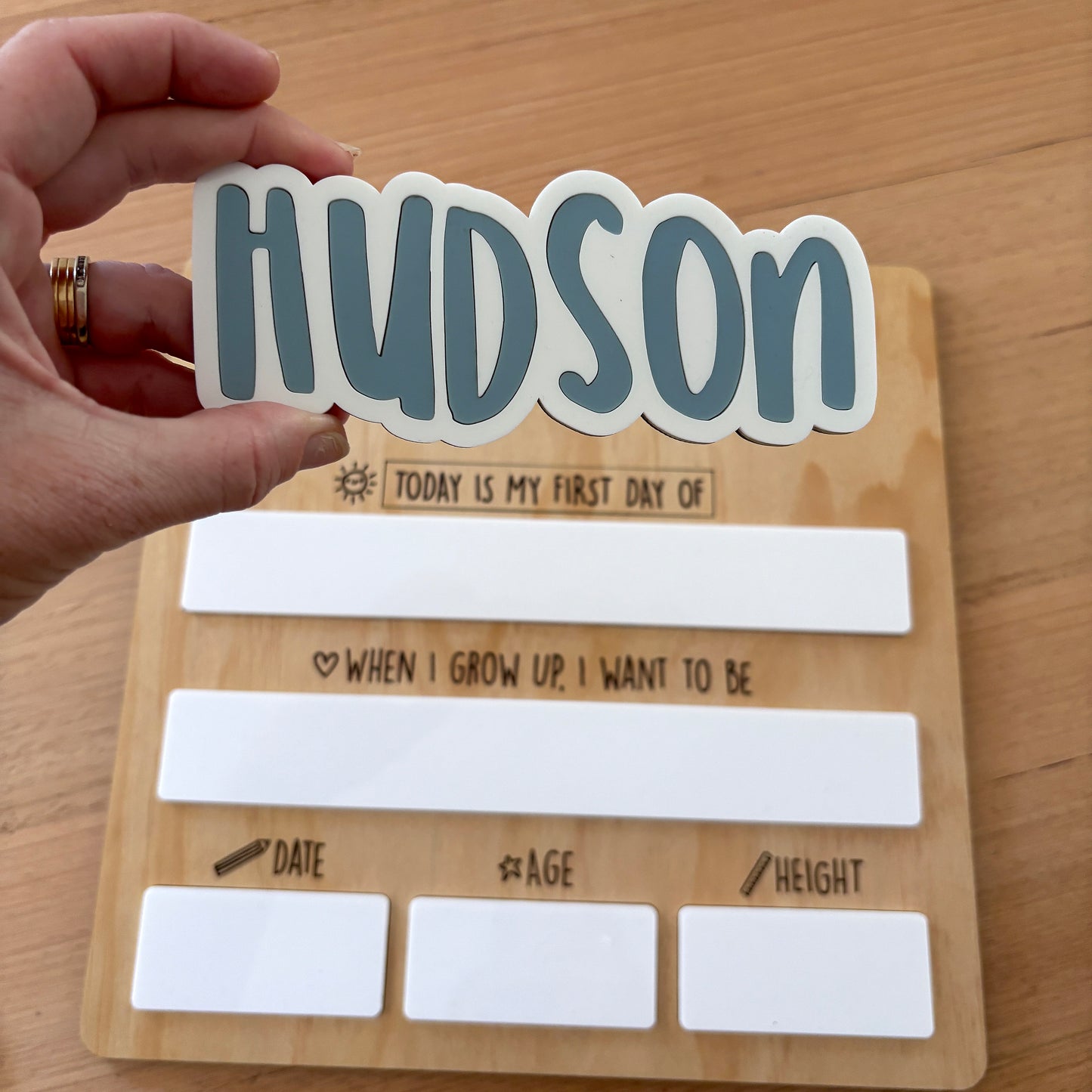 First Day - Last Day - School Board - Kindy - Memories Photo Prop