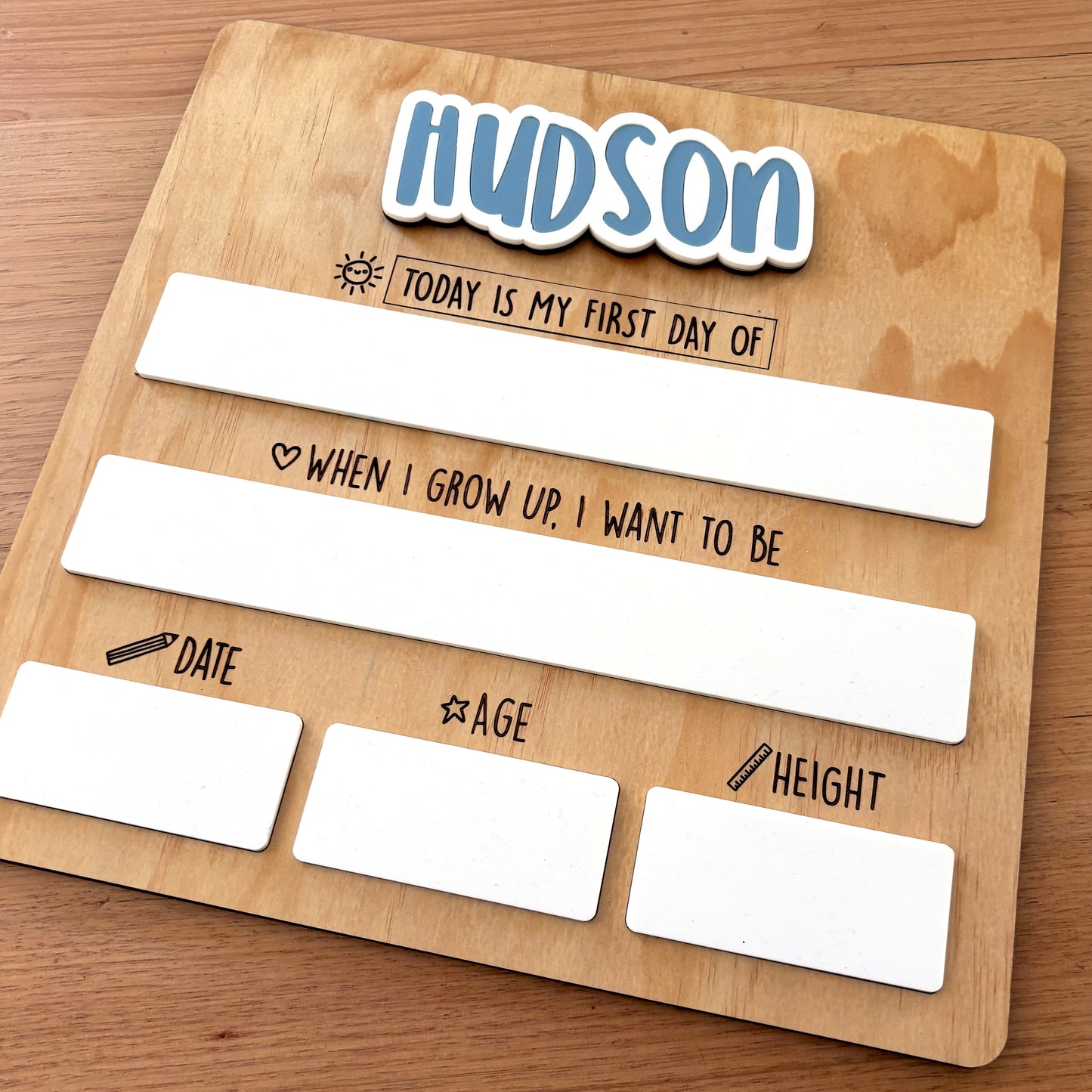 First Day - Last Day - School Board - Kindy - Memories Photo Prop