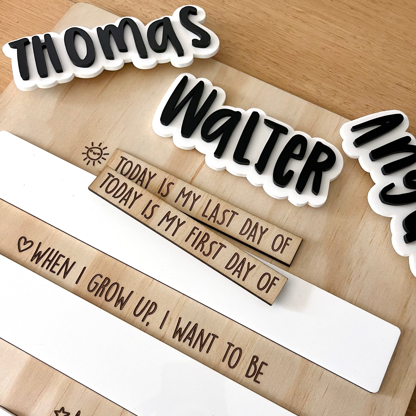 First Day - Last Day - School Board - Kindy - Memories Photo Prop