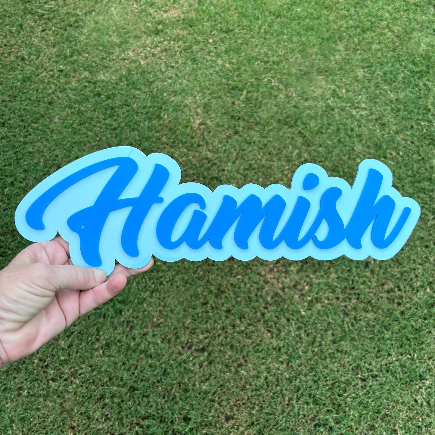 Custom Text - Acrylic Name Sign - Double Layer