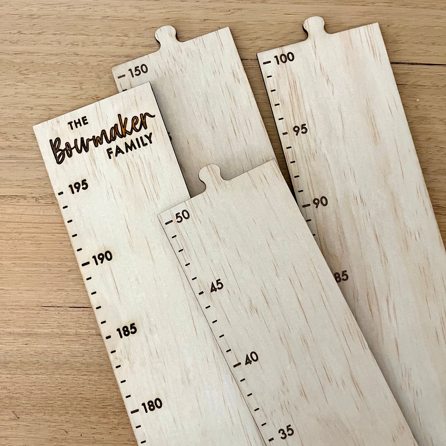 Family Height Chart - Custom Timber Ruler