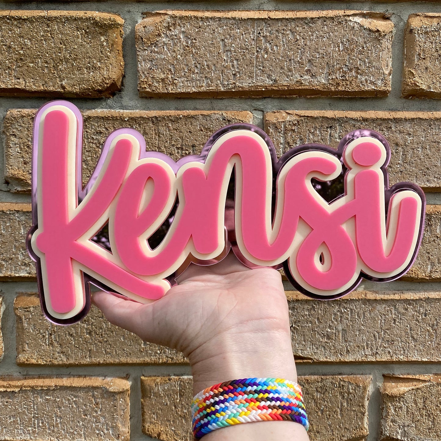 Acrylic Name Sign - Triple Layer