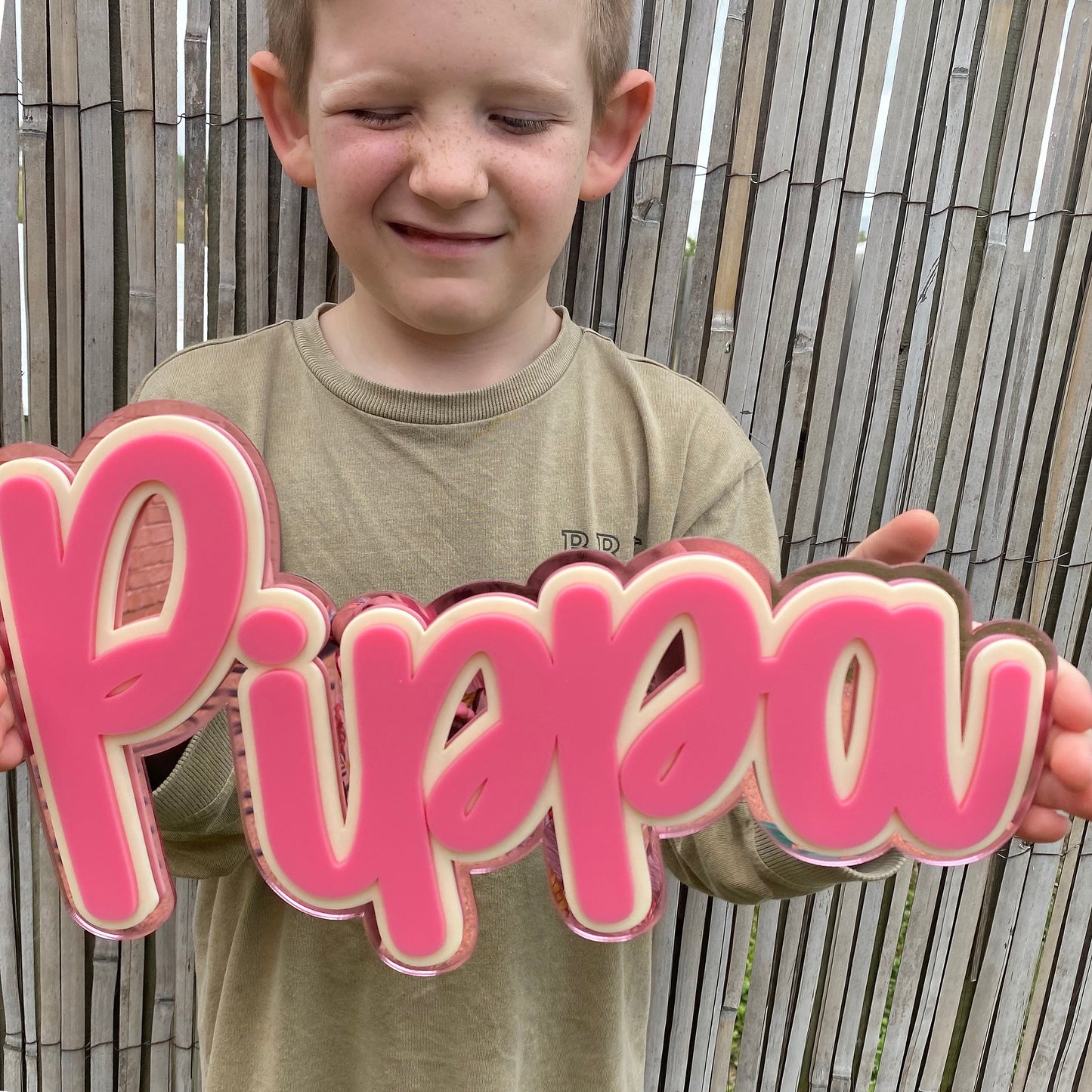 Acrylic Name Sign - Triple Layer