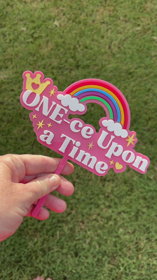 Fairytale Cake Topper -  Once upon a Time