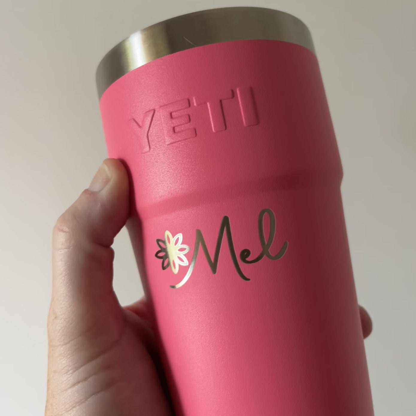 Video of custom engraved cup