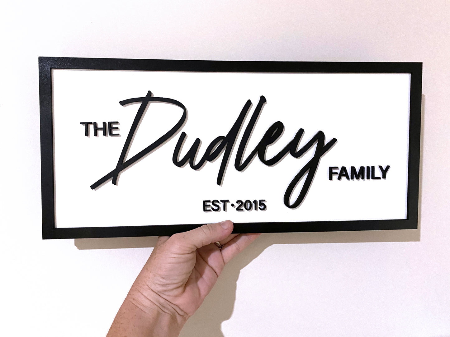 Family Name Sign - Custom Acrylic Signage