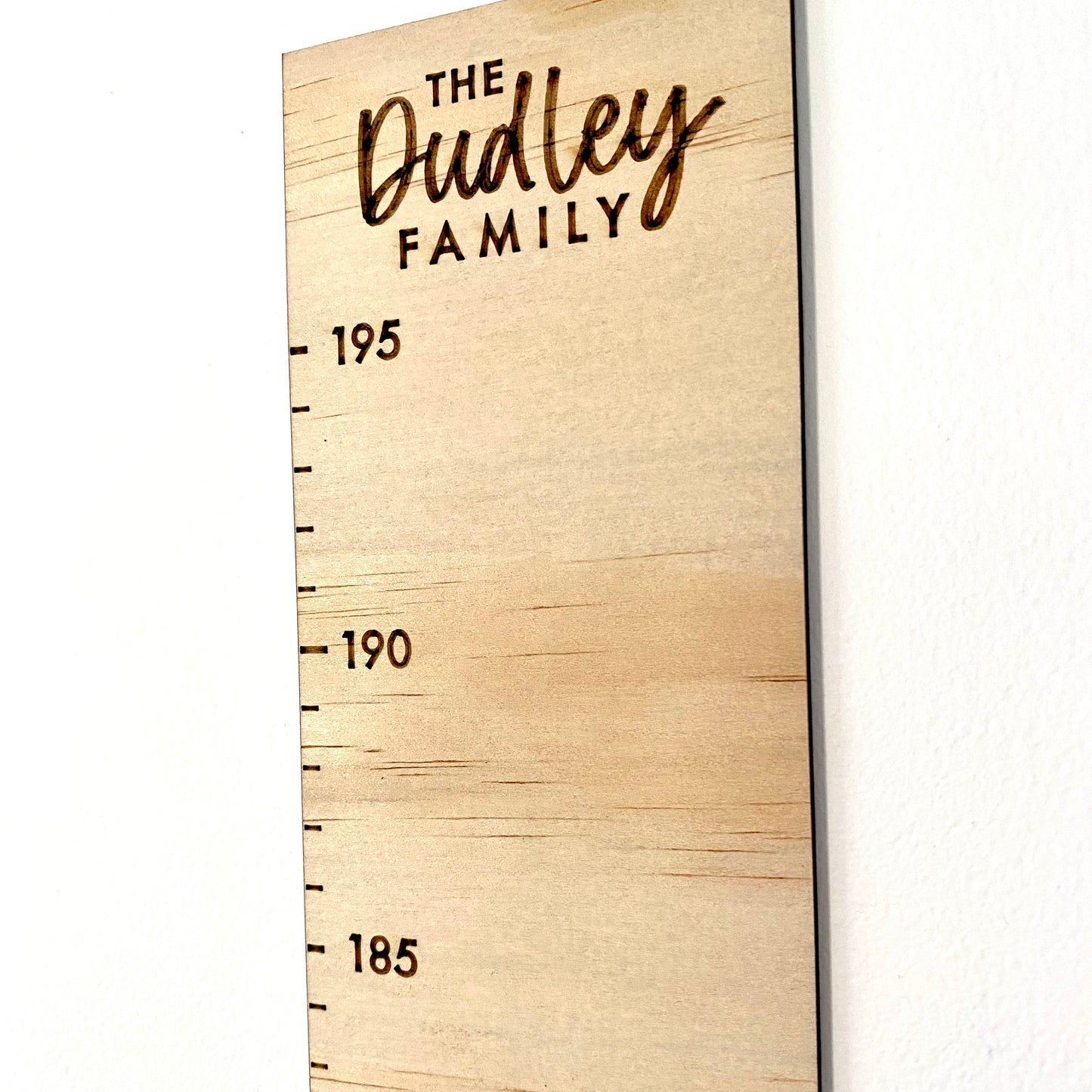 Family Height Chart - Custom Timber Ruler